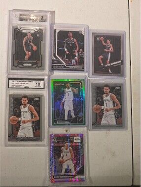7 card Victor Wembanyama san Antonio spurs lot